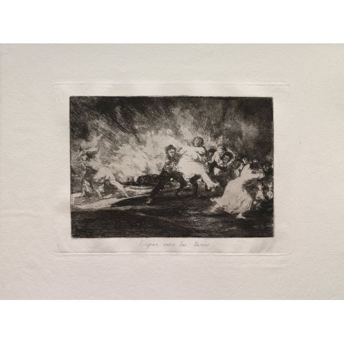 Francisco Goya, Alevlerden Kaçarlar Francisco Goya, Alevlerden Kaçarlar