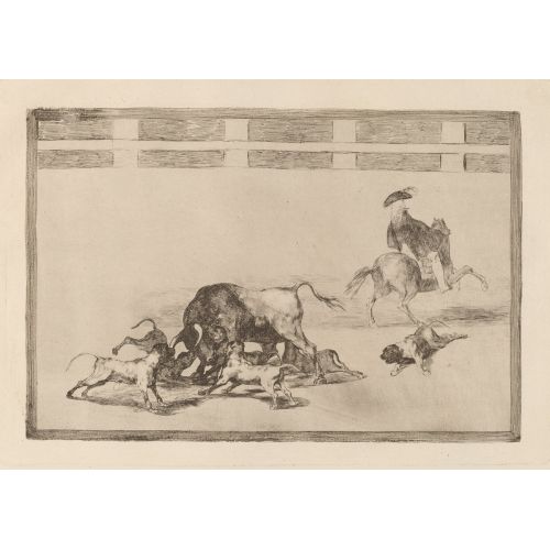Francisco Goya, They Loose Dogs On The Bull Francisco Goya, They Loose Dogs On The Bull