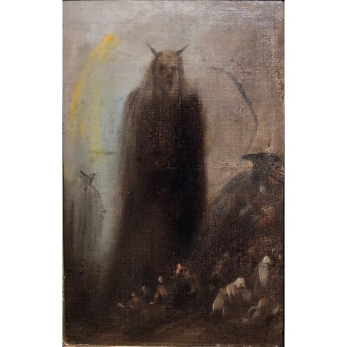Francisco Goya, Vision Fantasmal Romance Art Movements Canvas, Drawing Paper Prints, Reproduction Oil Painting and High