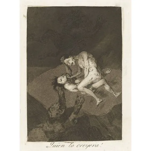 Francisco Goya, Kim Düşünebilirdi Romantizm Francisco Goya, Kim Düşünebilirdi Romantizm Sanat Akımları Kanvas Efektli Tablo, Resim Kağıdı Baskısı, Reprodüksiyon