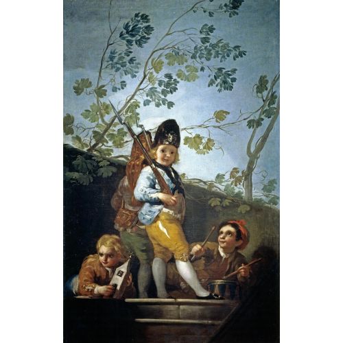 Francisco Goya, Boys Playing At Soldiers Francisco Goya, Boys Playing At Soldiers