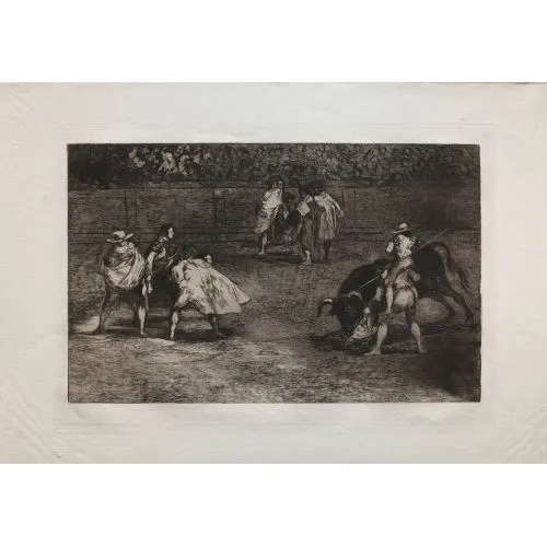 Francisco Goya, Bullfights A Bullfighter Mounted On The Shoulders Of An Assistant Speari Romance Francisco Goya, Bullfights A Bullfighter Mounted On The Shoulders Of An Assistant Speari Romance Art Movements Canvas, Drawing