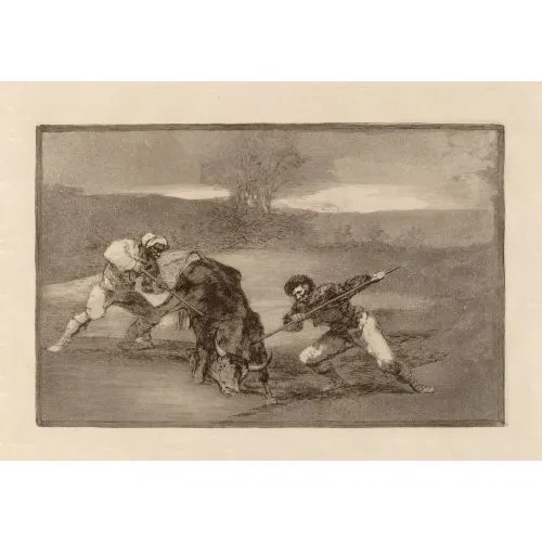 Francisco Goya, Bullfights Another Way Of Hunting On Foot Romance Francisco Goya, Bullfights Another Way Of Hunting On Foot Romance Art Movements Canvas, Drawing Paper Prints, Reproduction Oil