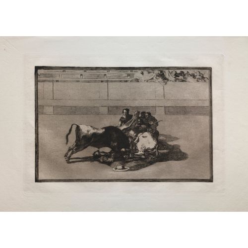Francisco Goya, Bullfights A Picador Is Unhorsed And Falls Under The Bull