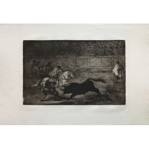 Francisco Goya, Boğa Güreşi Bir İspanyol Atlı Şövalye Yardımıyla Kısa Mızrakları Kırmak Romantizm Francisco Goya, Boğa Güreşi Bir İspanyol Atlı Şövalye Yardımıyla Kısa Mızrakları Kırmak Romantizm Sanat Akımları