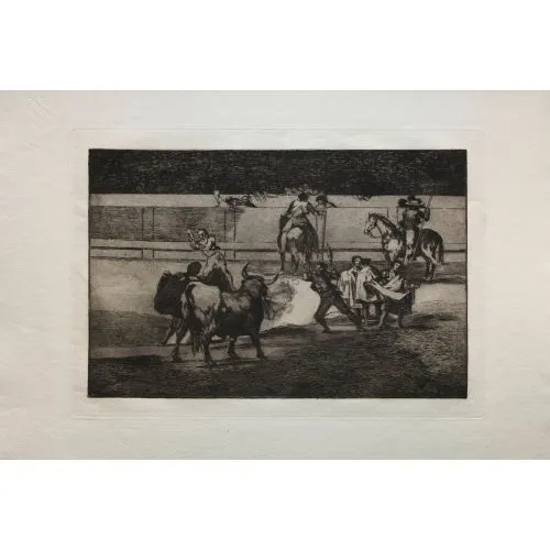 Francisco Goya, Havai Fişekli Banderillas Boğa Güreşi Romantizm Francisco Goya, Havai Fişekli Banderillas Boğa Güreşi Romantizm Sanat Akımları Kanvas Efektli Tablo, Resim Kağıdı