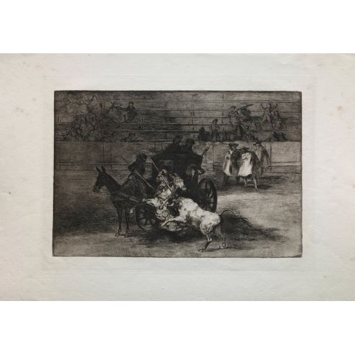 Francisco Goya, Bullfights Fight In A Carriage Harnessed To Two Mules Francisco Goya, Bullfights Fight In A Carriage Harnessed To Two Mules