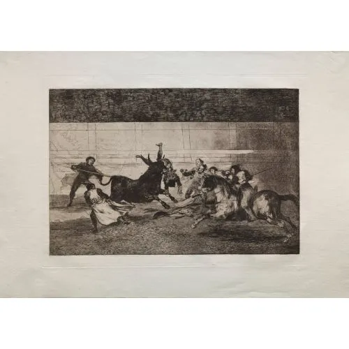 Francisco Goya, Bullfights The Death Of Pepe Illo And Composition Romance Francisco Goya, Bullfights The Death Of Pepe Illo And Composition Romance Art Movements Canvas, Drawing Paper Prints