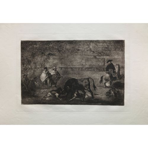 Francisco Goya, Bullfights The Dog Let Loose On The Bull