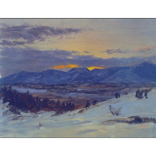 Frederic Edwin Church, Winter Twilight From Olana