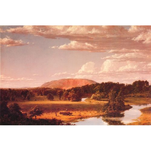 Frederic Edwin Church, New Haven Yakınlarında Yeni Çayır Biçme, Batı Kaya Hudson River School Frederic Edwin Church, New Haven Yakınlarında Yeni Çayır Biçme, Batı Kaya Hudson River School Sanat Akımları Frederic