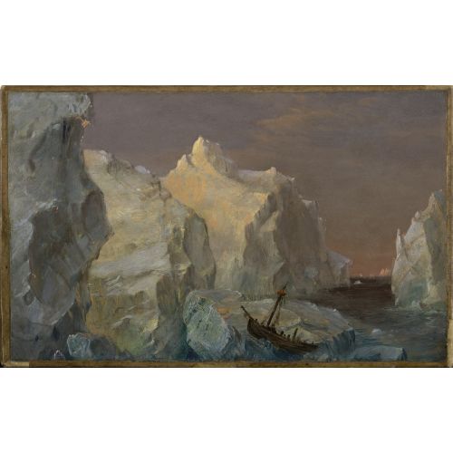 Frederic Edwin Church, Icebergs And Wreck In Sunset Frederic Edwin Church, Icebergs And Wreck In Sunset