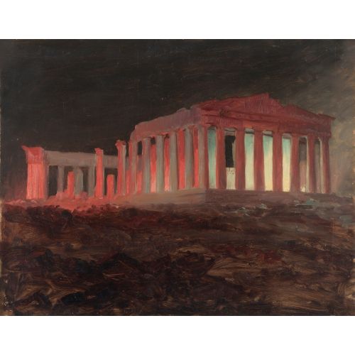 Frederic Edwin Church, Parthenon At Night