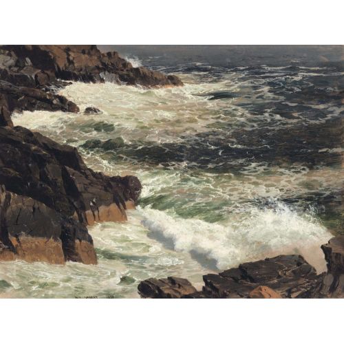 Frederic Edwin Church, Rough Surf Mount Desert Island Maine Hudson River School Frederic Edwin Church, Rough Surf Mount Desert Island Maine Hudson River School Art Movements Frederic Edwin Church, Rough Surf