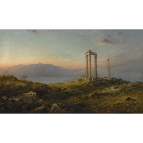 Frederic Edwin Church, Baalbek Harabeleri Vermont Frederic Edwin Church, Baalbek Harabeleri Vermont