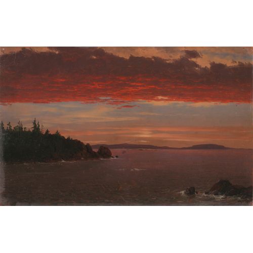Frederic Edwin Church, Schoodic Peninsula From Mount Desert At Sunrise