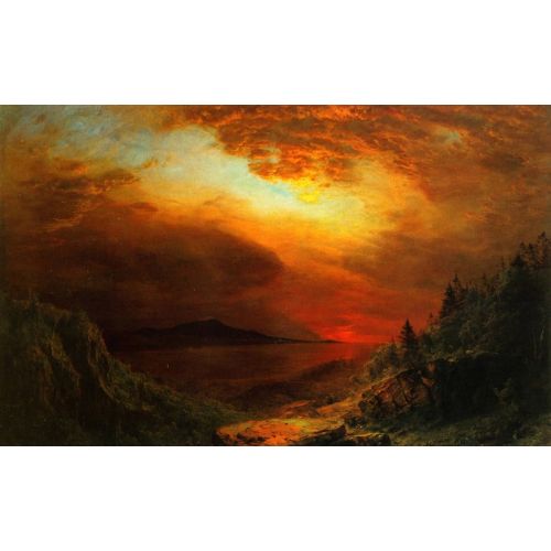 Frederic Edwin Church, Twilight: Mount Desert Island Maine