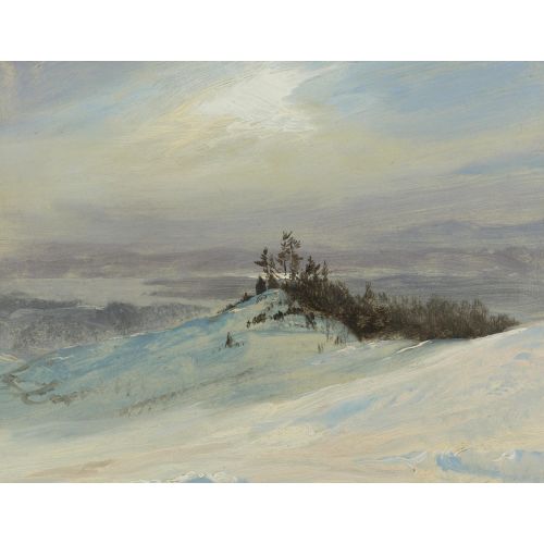 Frederic Edwin Church, Catskill Yakınları New York Hudson Nehri Üzerinde Kış Frederic Edwin Church, Catskill Yakınları New York Hudson Nehri Üzerinde Kış