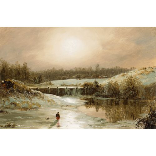 Frederic Edwin Church, Winter Scene In Hartford