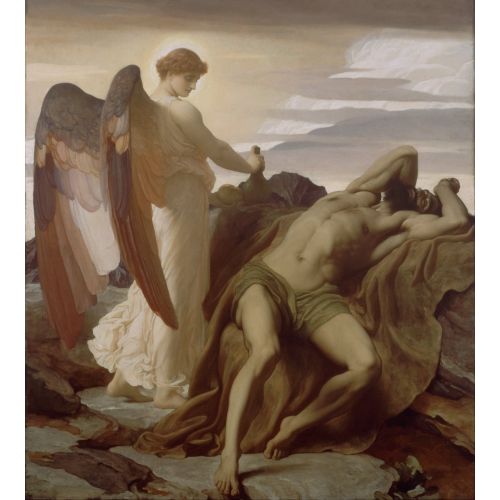 Frederic Leighton Elijah In The Wilderness