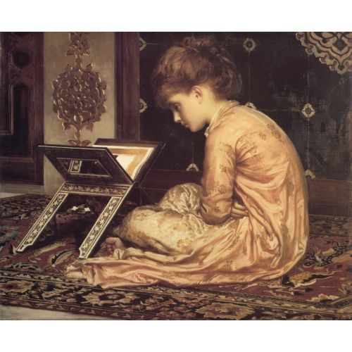 Frederic Leighton Study At A Reading Desk Classicism Frederic Leighton Study At A Reading Desk Classicism Art Movements Canvas, Drawing Paper Prints, Reproduction Oil Painting and