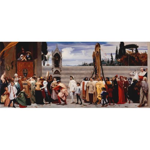 Frederic Leighton Baron Cimabues Madonna Carried In Procession