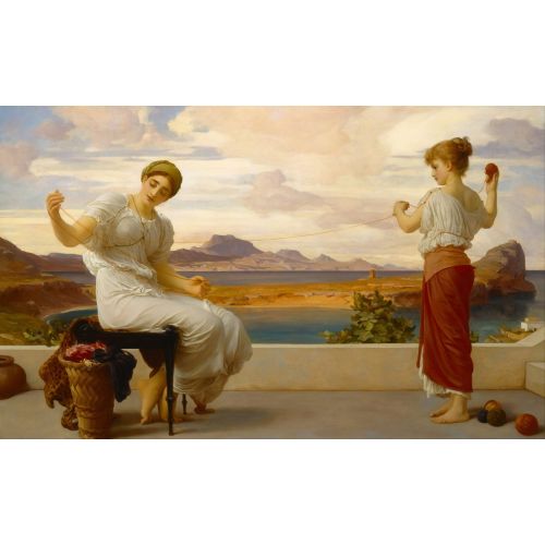 Frederic Leighton Winding The Skein