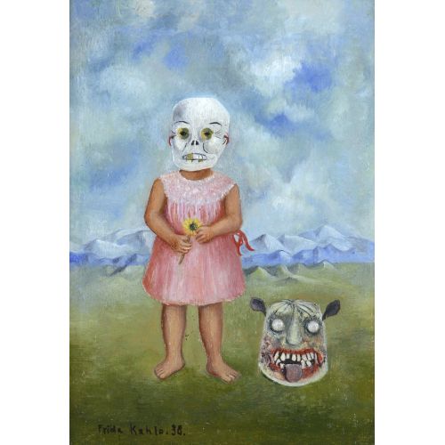 Frida Kahlo, Girl With Death Mask