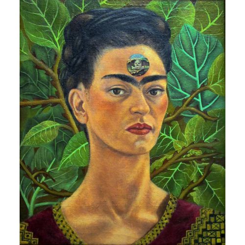 Frida Kahlo, Alnındaki Ölüm Kafatası Hakkında Düşünme