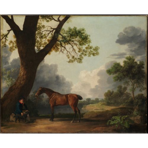 George Stubbs, Bir Damat Ve Bir Köpek İle Dorsets Hunter'ın Üçüncü Dükü George Stubbs, Bir Damat Ve Bir Köpek İle Dorsets Hunter'ın Üçüncü Dükü