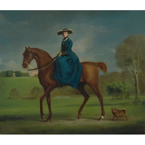 George Stubbs, Charlton Avı Kostümünde Coningsby Kontes George Stubbs, Charlton Avı Kostümünde Coningsby Kontes