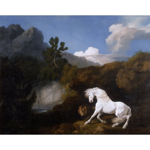 George Stubbs, Horse Frightened By A Lion George Stubbs, Horse Frightened By A Lion