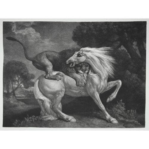 George Stubbs, A Horse Attacked By A Lion George Stubbs, A Horse Attacked By A Lion
