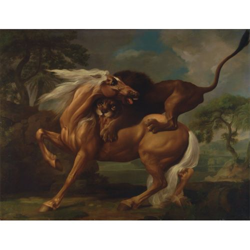George Stubbs, A Lion Attacking A Horse George Stubbs, A Lion Attacking A Horse