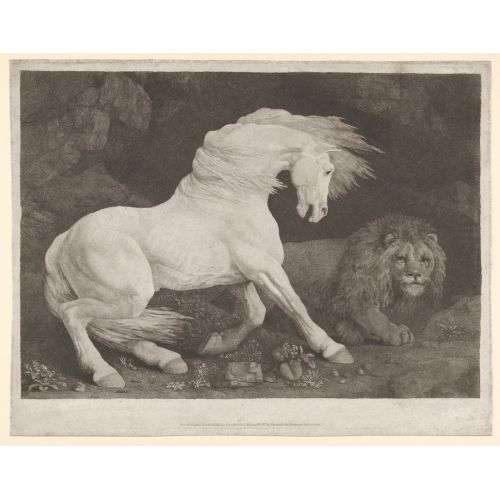 George Stubbs, A Horse Affrighted At A Lion George Stubbs, A Horse Affrighted At A Lion