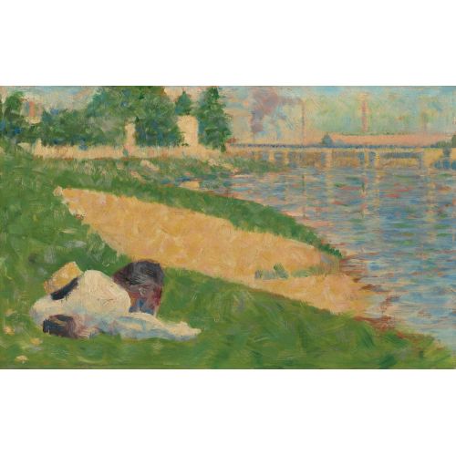 Georges Seurat, The Seine With Clothing On The Bank