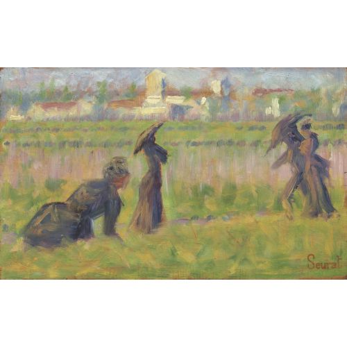 Georges Seurat, Figures In A Landscape
