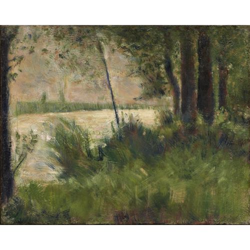 Georges Seurat, Grassy Riverbank Georges Seurat, Grassy Riverbank