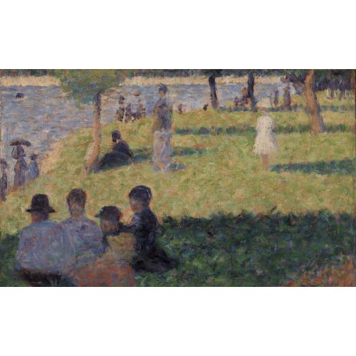 Georges Seurat, Grande Jatte'de Bir Pazar İçin Figürler Grubu Çalışması