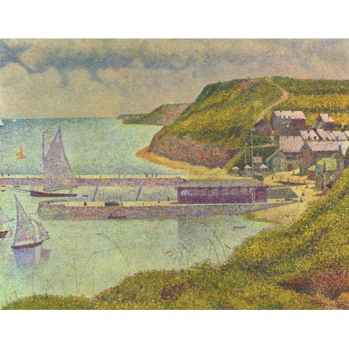 Georges Seurat, Harbour At Port En Bessin At High Tide Georges Seurat, Harbour At Port En Bessin At High Tide