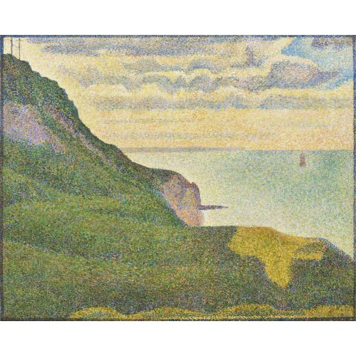 Georges Seurat, İskele Ve Bessin Normandy Deniz Manzarası