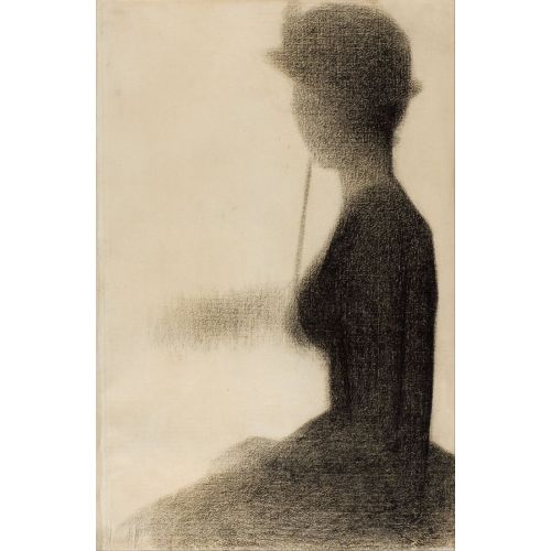 Georges Seurat, Seated Woman With A Parasol Study For La Grande Jatte