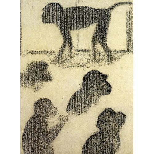 Georges Seurat, Studio Di Scimmiette Per La Grande Jatte