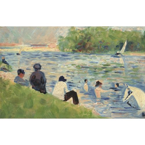 Georges Seurat, Asnieres'de Yıkananlar Çalışması