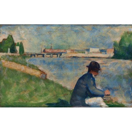 Georges Seurat, Asnieres'de Yıkananlara Çalışma