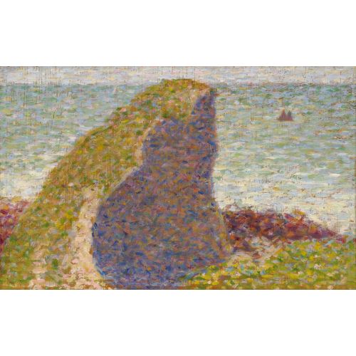 Georges Seurat, Study For Le Bec Du Hoc Grandcamp Puantilism Georges Seurat, Study For Le Bec Du Hoc Grandcamp Puantilism Art Movements Canvas, Drawing Paper Prints, Reproduction Oil