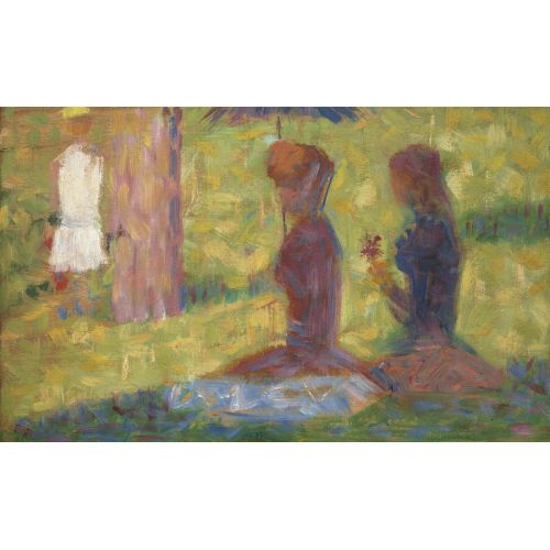 Georges Seurat, Study Of Figures For La Grande Jatte
