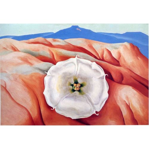 Georgia O'keeffe, Beyaz Çiçekli Kırmızı Tepeler II Georgia O'keeffe, Beyaz Çiçekli Kırmızı Tepeler II