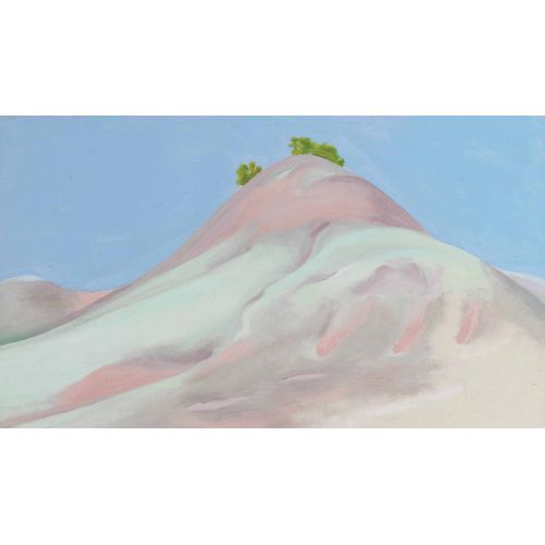 Georgia O'keeffe, Small Lavender And Grey Green Hill Georgia O'keeffe, Small Lavender And Grey Green Hill