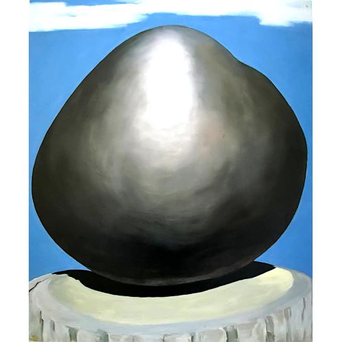 Georgia O'keeffe, Black Rock With Blue Sky And White Clouds Georgia O'keeffe, Black Rock With Blue Sky And White Clouds